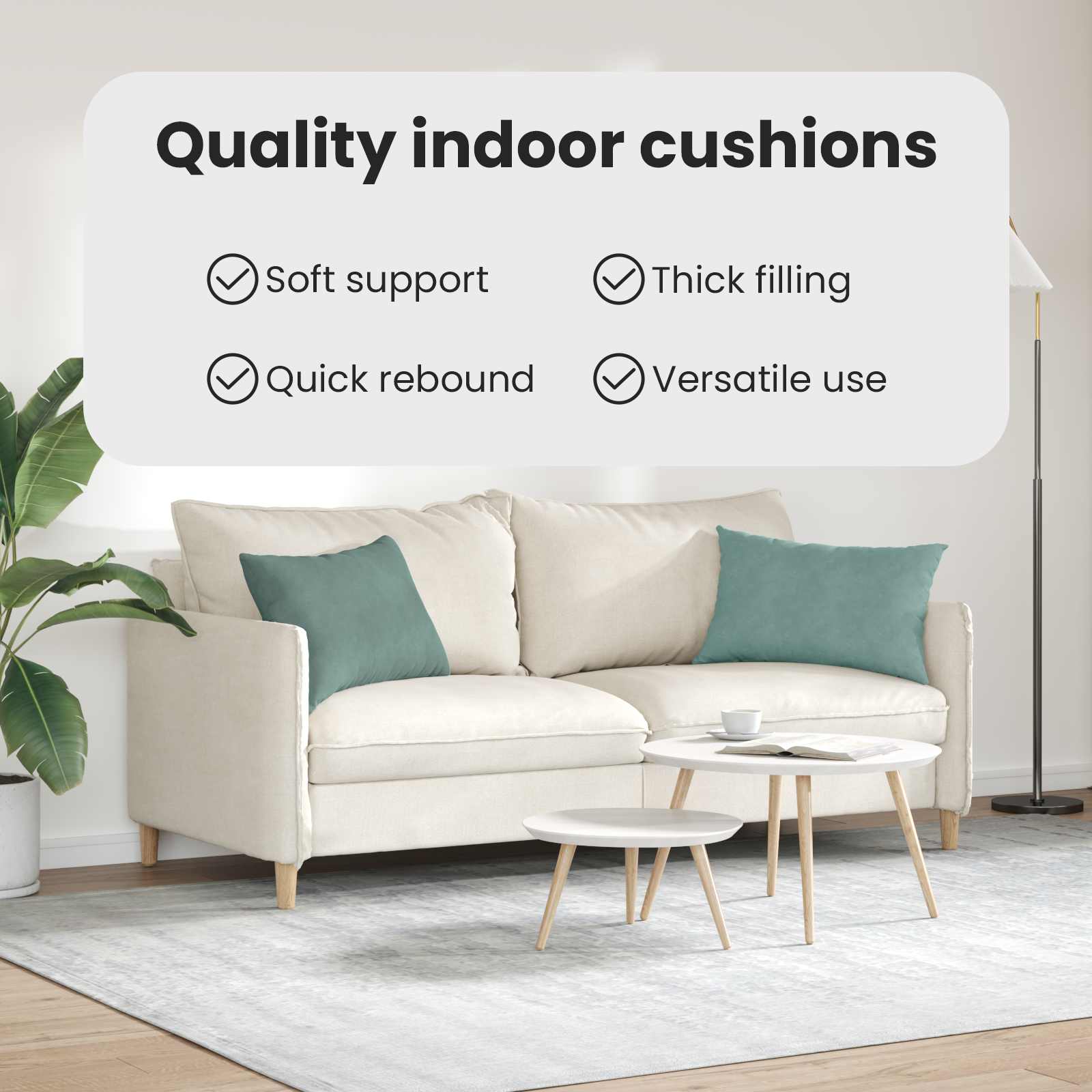 Sofa Pagalvės 2 pcs Jūrinė žalia 60 x 40 cm Kordūrinis audinys