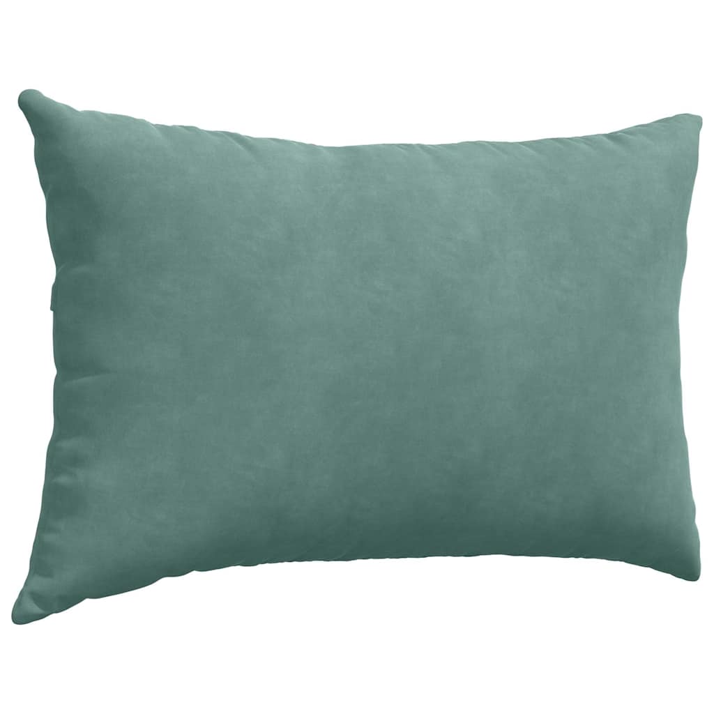 Sofa Pagalvės 2 pcs Jūrinė žalia 60 x 40 cm Kordūrinis audinys