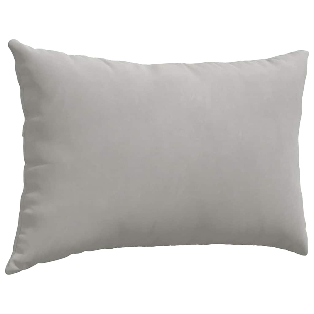 Sofa Pagalvės 2 pcs Šviesiai pilka 60 x 40 cm audinys