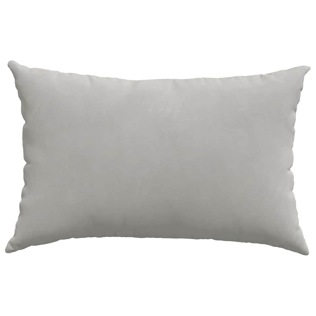 Sofa Pagalvės 2 pcs Šviesiai pilka 60 x 40 cm audinys