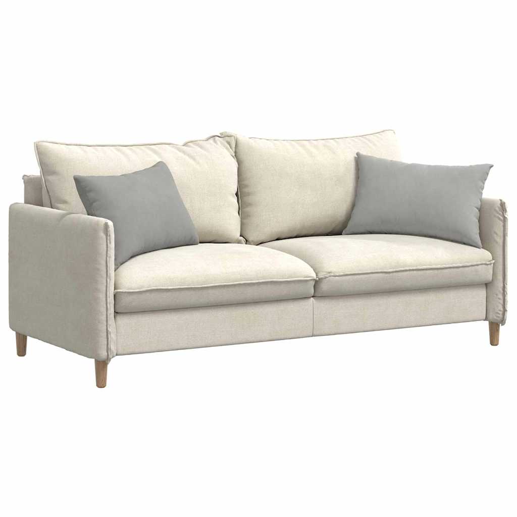 Sofa Pagalvės 2 pcs Šviesiai pilka 60 x 40 cm audinys