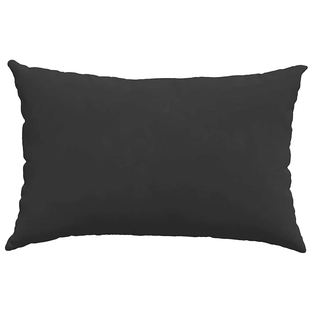Dīvāna spilveni 2 gab. Melni 60 x 40 cm audums