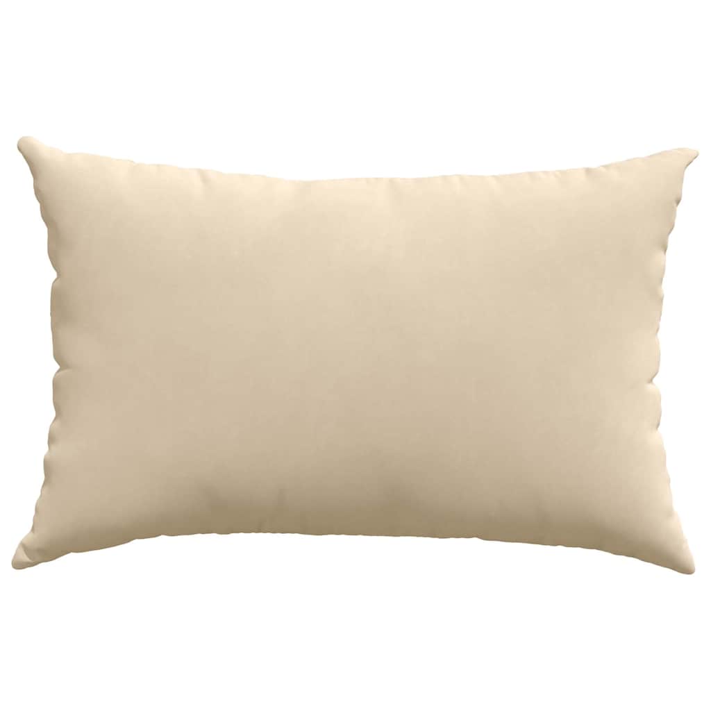 Sofa Pagalvės 2 pcs Kreminė 60 x 40 cm audinys