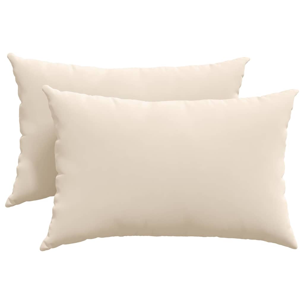Sofa Pagalvės 2 pcs Smėlio 60 x 40 cm audinys