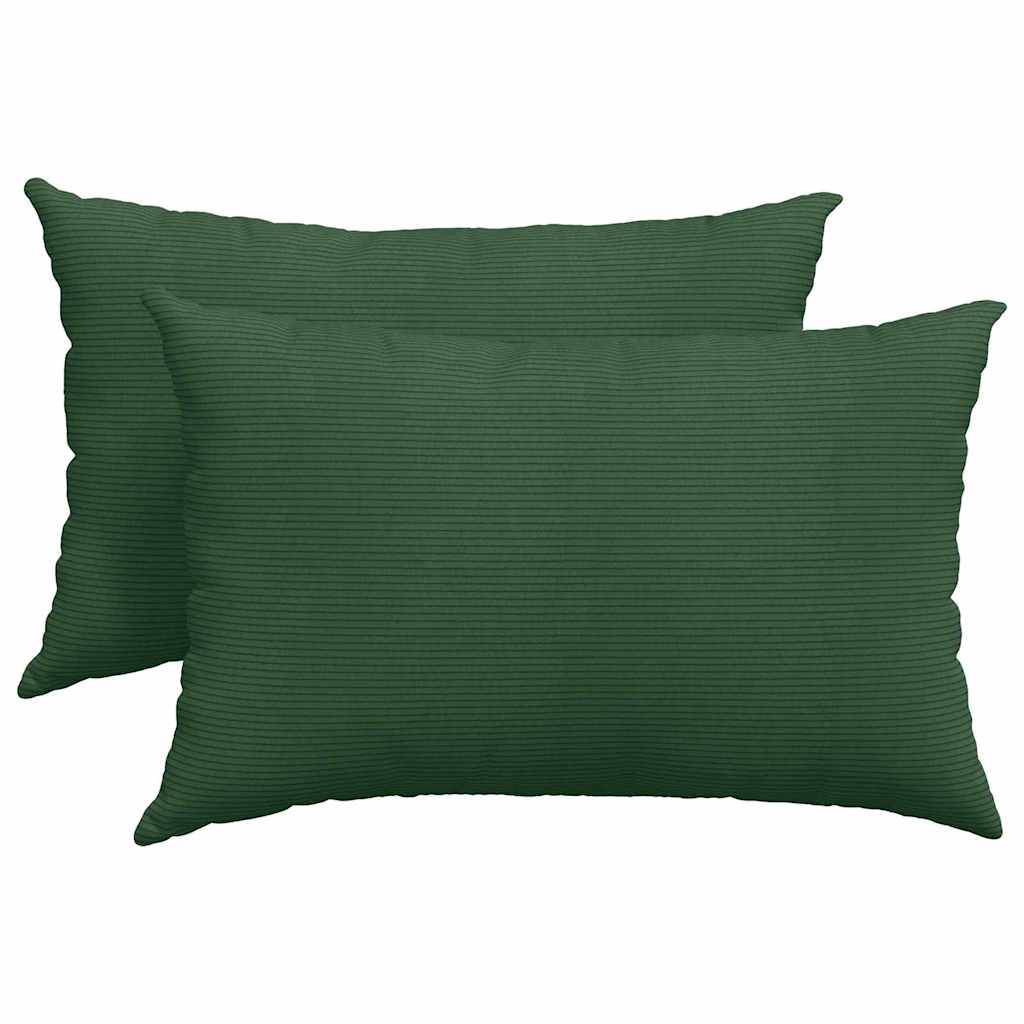 Sofa Cushions 2 pcs Dark green 60 x 40 cm Cordura fabric