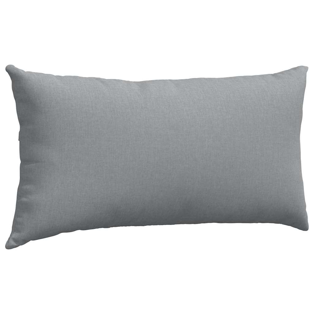 Sofa Pagalvės 2 pcs Šviesiai pilka 80 x 40 cm audinys