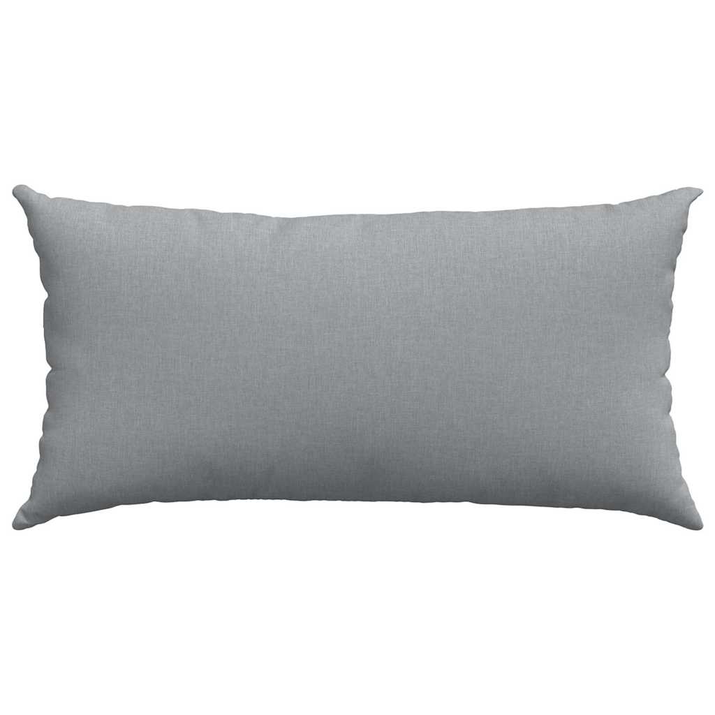 Sofa Pagalvės 2 pcs Šviesiai pilka 80 x 40 cm audinys