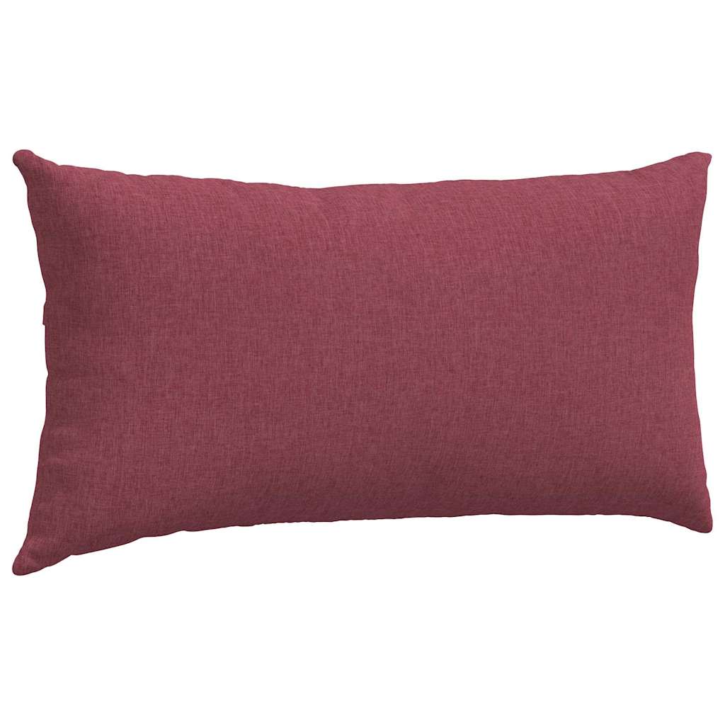 Sofa Pagalvės 2 pcs Vyno raudona 80 x 40 cm audinys