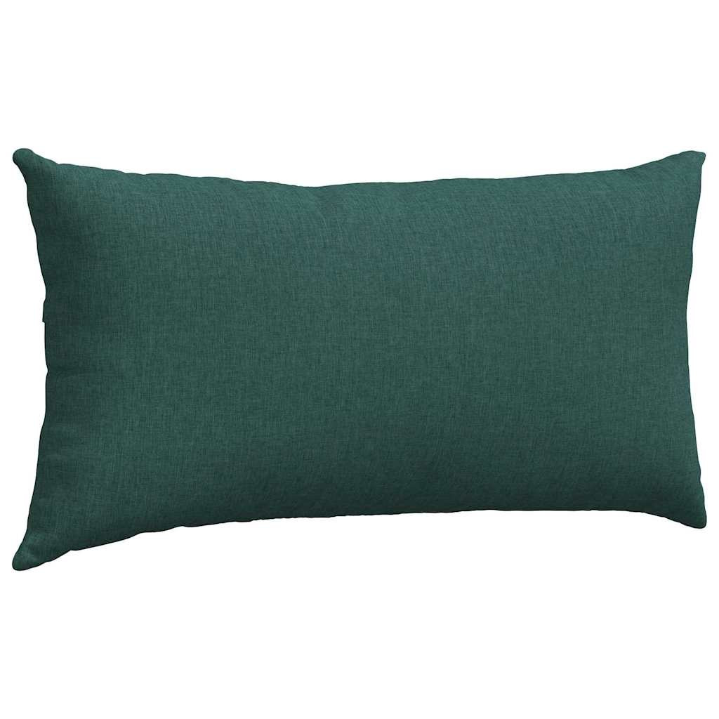 Sofa Pagalvės 2 pcs Tamsiai žalia 80 x 40 cm audinys