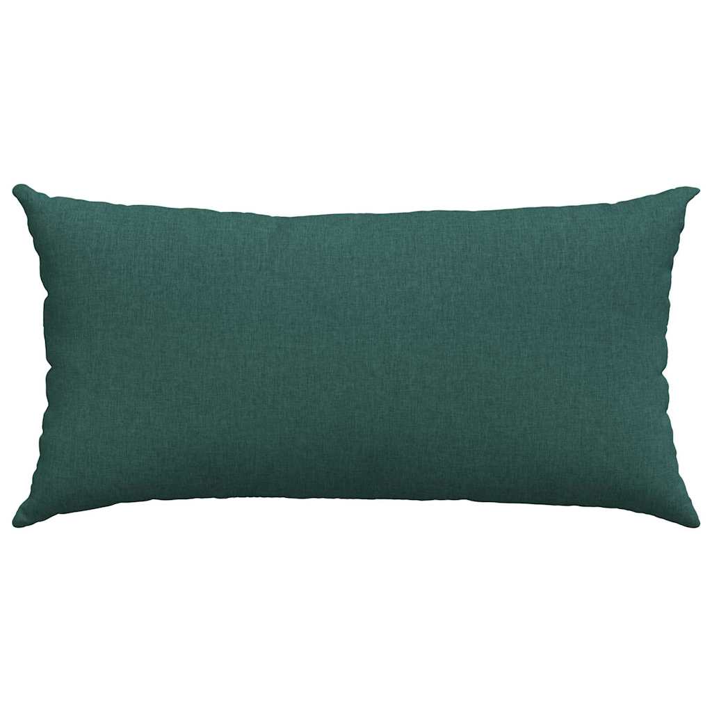 Sofa Pagalvės 2 pcs Tamsiai žalia 80 x 40 cm audinys