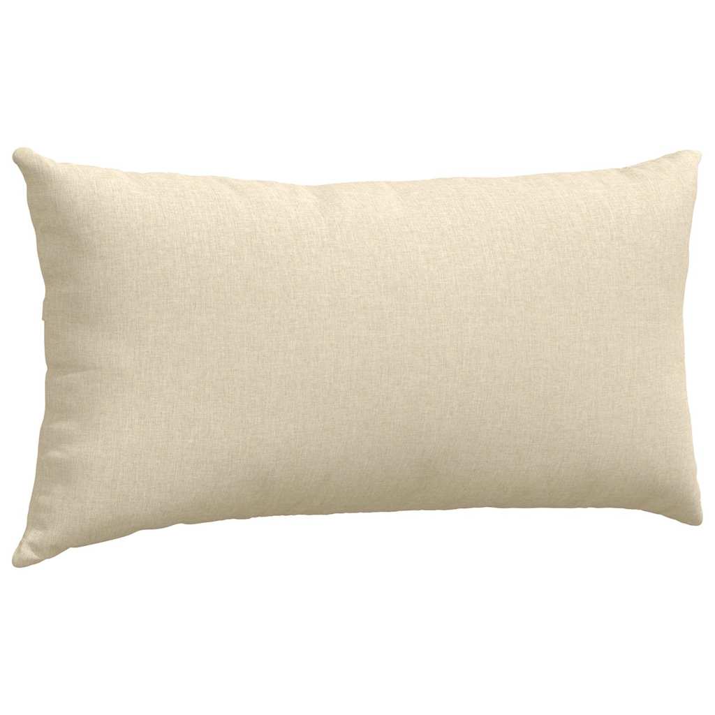 Sofa Pagalvės 2 pcs Kreminė 80 x 40 cm audinys