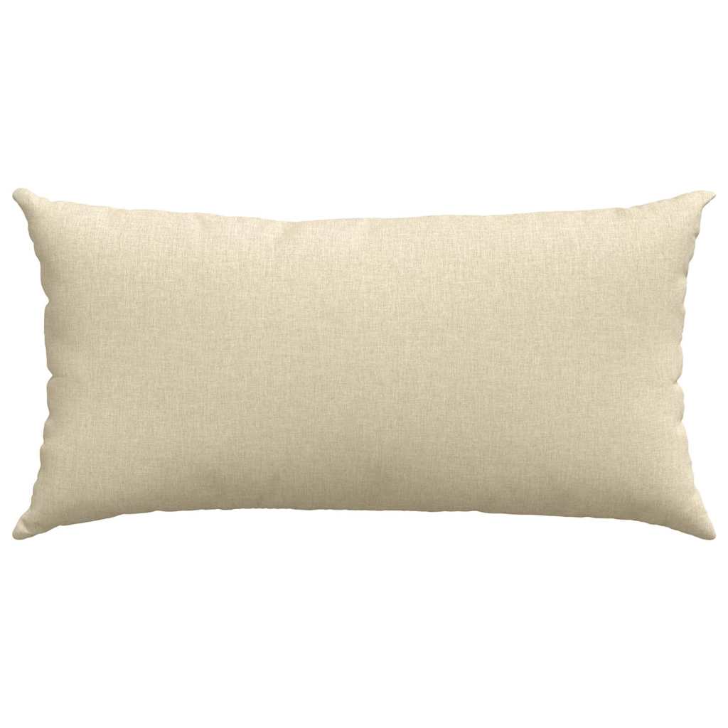 Sofa Pagalvės 2 pcs Kreminė 80 x 40 cm audinys