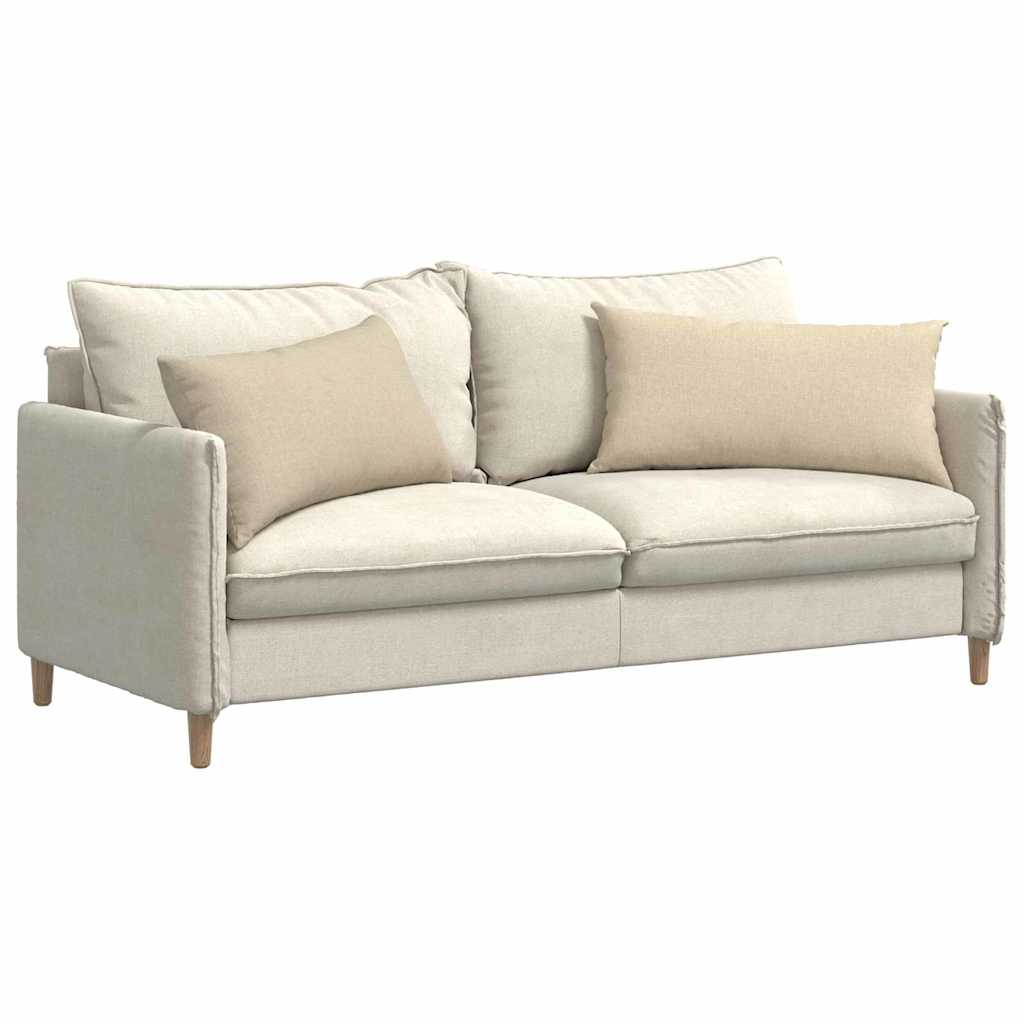 Sofa Pagalvės 2 pcs Kreminė 80 x 40 cm audinys
