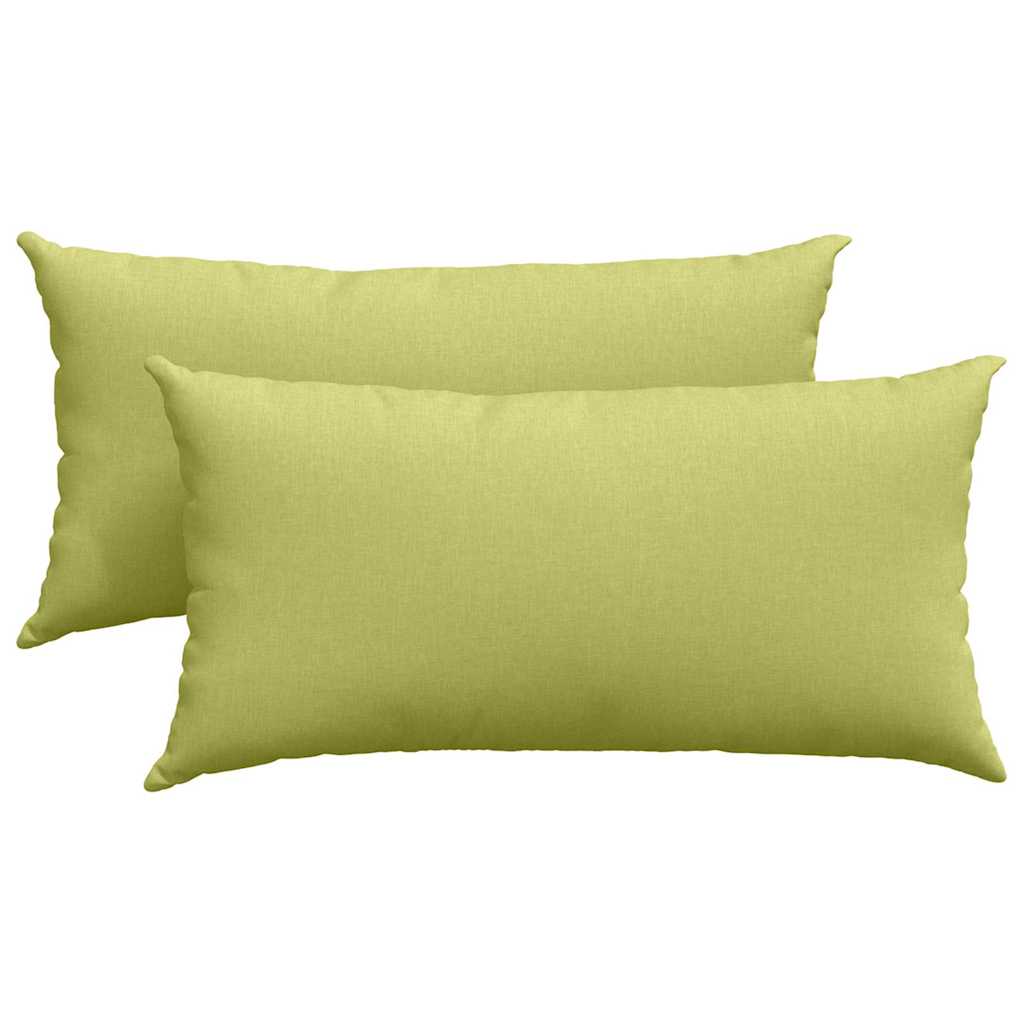 Sofa Pillows 2 pcs Light green 80 x 40 cm fabric