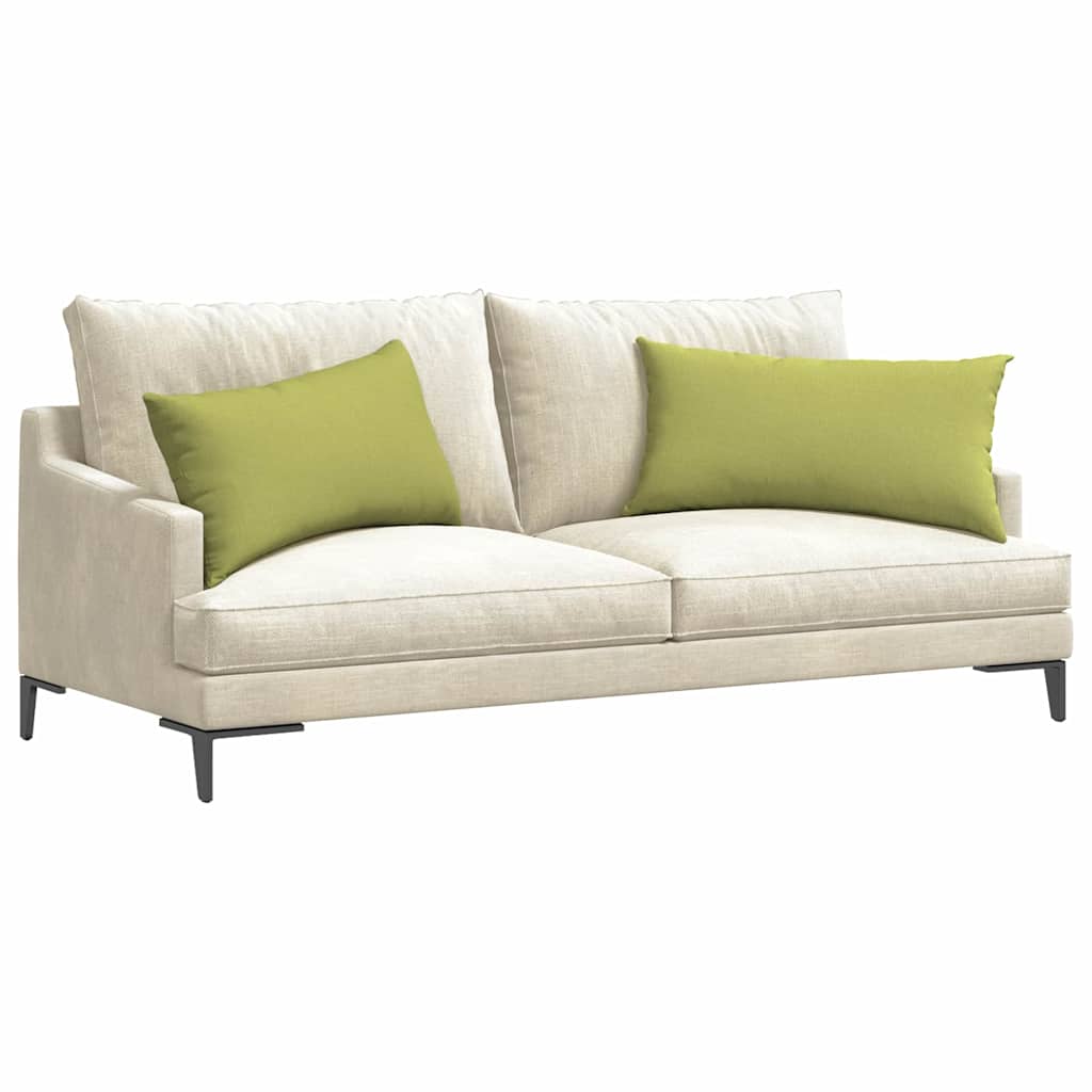 Sofa Pillows 2 pcs Light green 80 x 40 cm fabric
