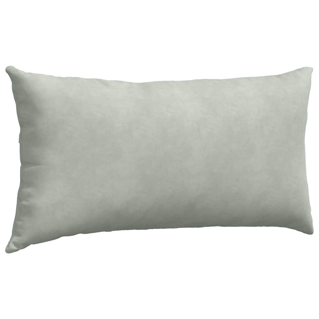 Sofa Cushions 2 pcs Light grey 80 x 40 cm