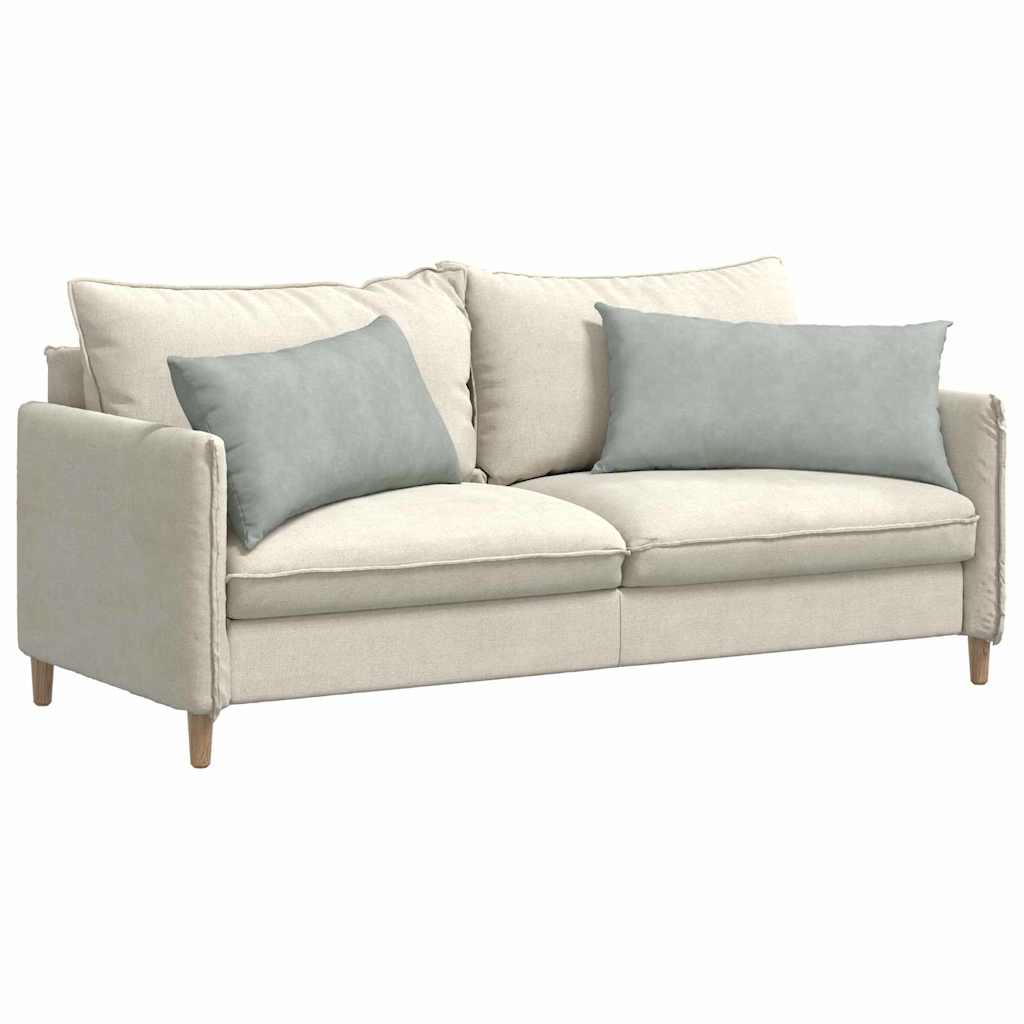 Sofa Cushions 2 pcs Light grey 80 x 40 cm