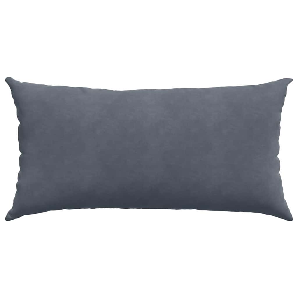 Sofa Pagalvės 2 pcs Tamsiai pilka 80 x 40 cm Kordūrinis audinys