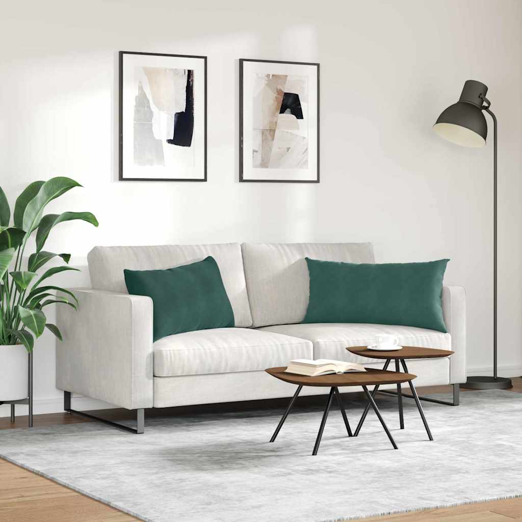 Dīvāna spilveni 2 gab. Tumši zaļi 80 x 40 cm Kordura audums