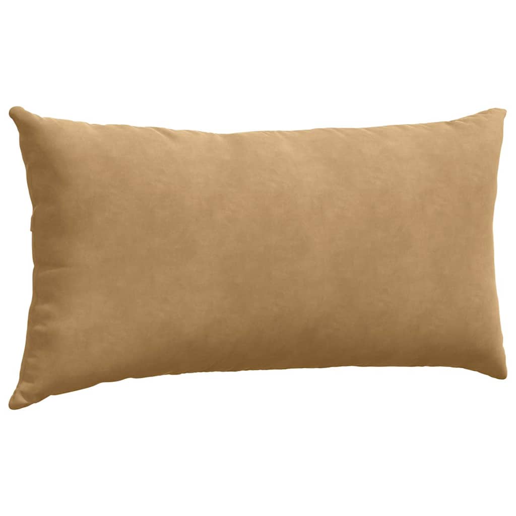 Sofa Pillows 2 pcs Brown 80 x 40 cm Corduroy Fabric