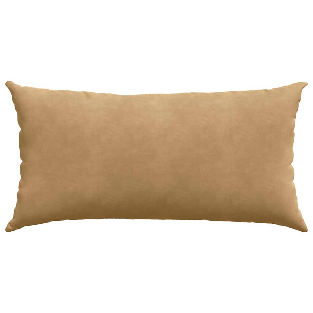 Sofa Pillows 2 pcs Brown 80 x 40 cm Corduroy Fabric