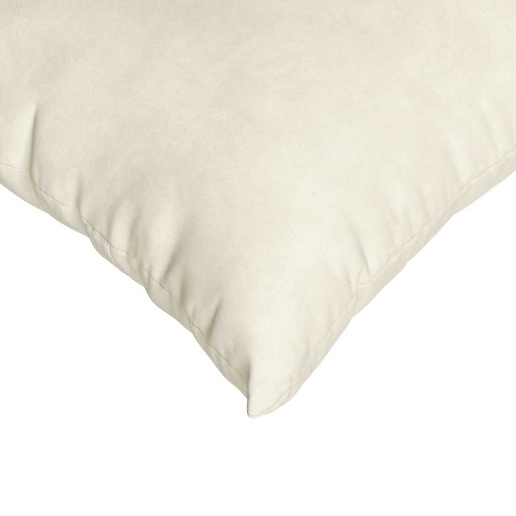 Dīvāna Spilveni 2 gab Krēmkrāsas 80 x 40 cm Korduroja audums