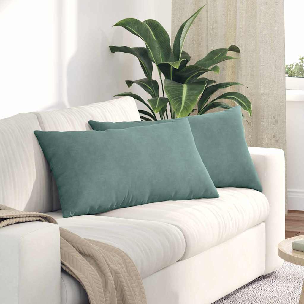 Sofa Pillows 2 pcs Marine Green 80 x 40 cm Cordura Fabric
