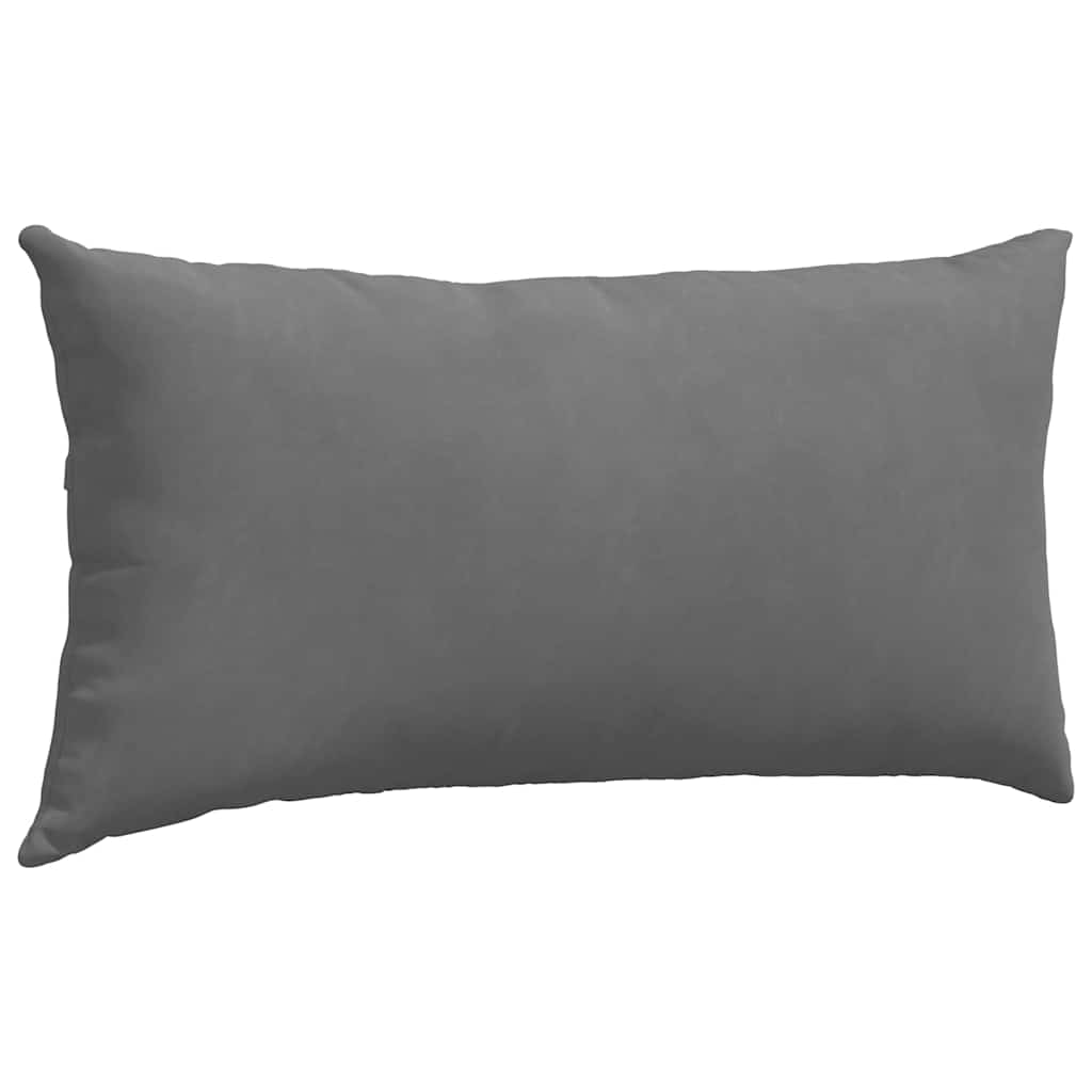 Sofa Pagalvės 2 pcs Tamsiai pilka 80 x 40 cm audinys