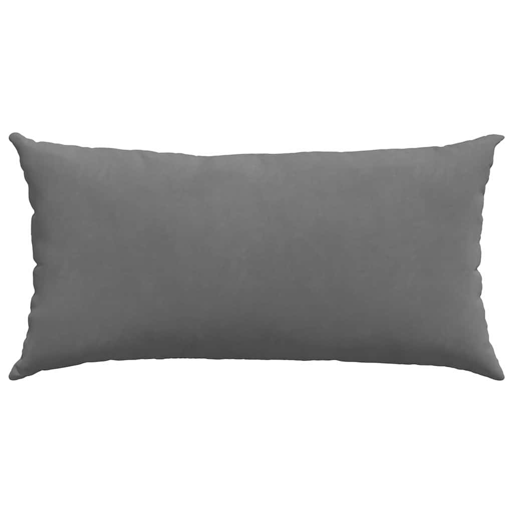 Sofa Pagalvės 2 pcs Tamsiai pilka 80 x 40 cm audinys