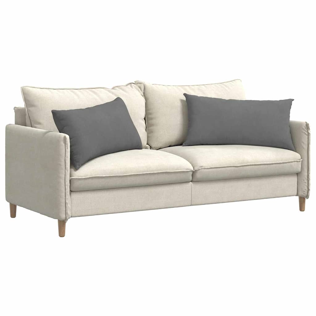 Sofa Pagalvės 2 pcs Tamsiai pilka 80 x 40 cm audinys