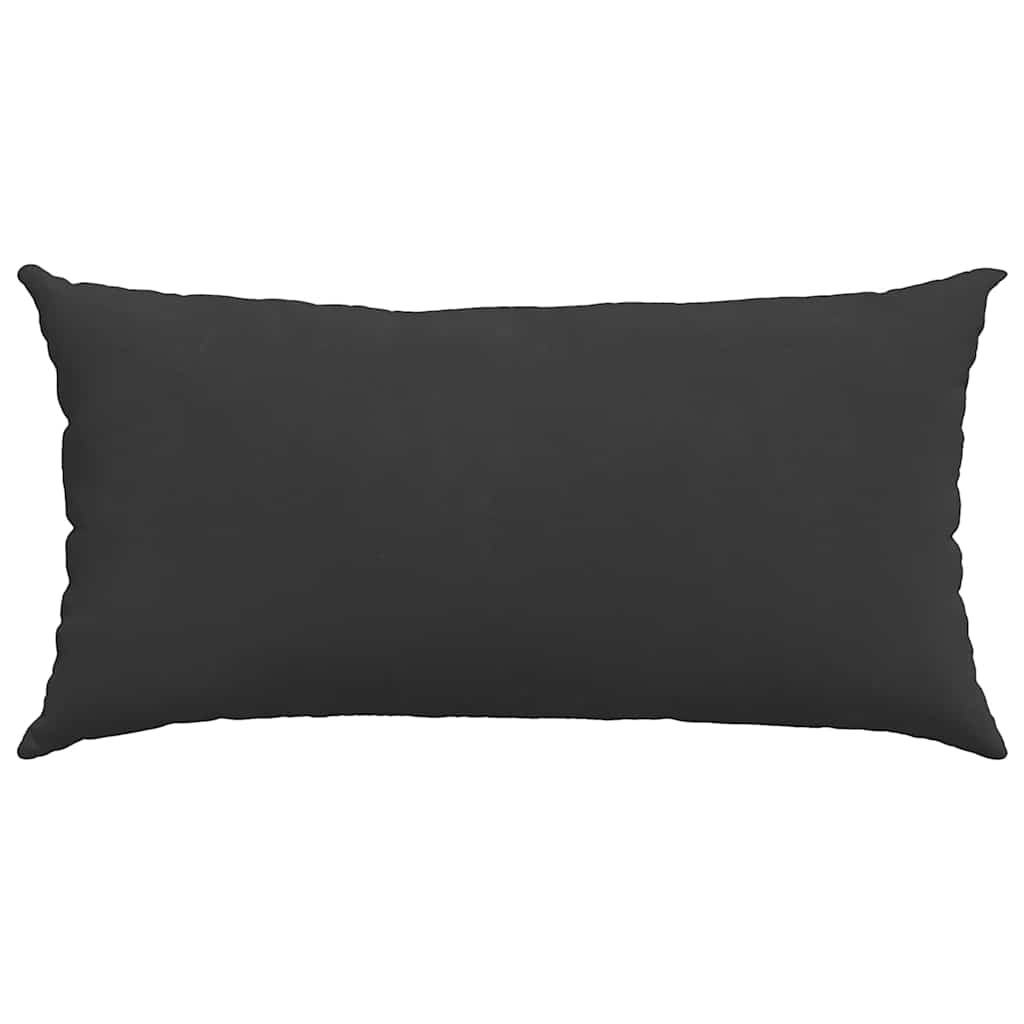 Dīvāna spilveni 2 gab. melni 80 x 40 cm audums