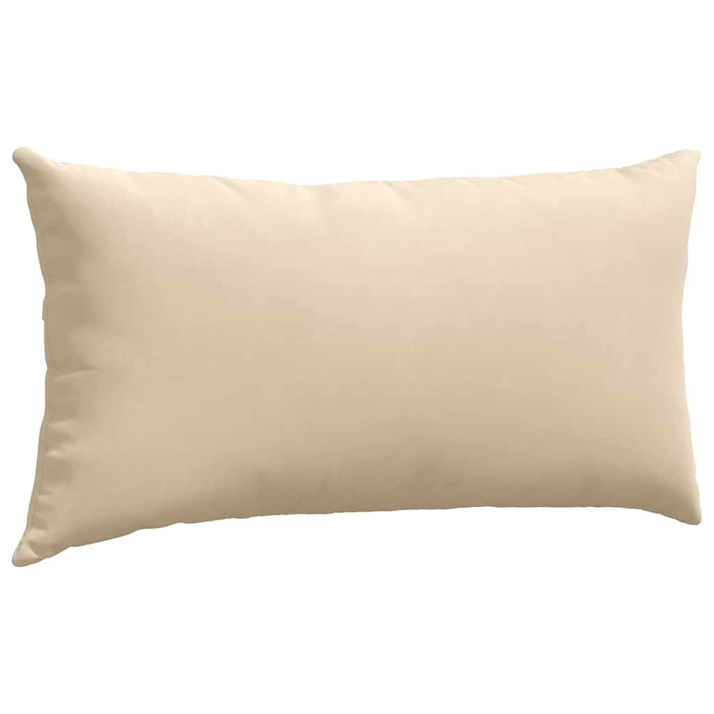 Sofa Pagalvės 2 pcs Kreminė 80 x 40 cm audinys
