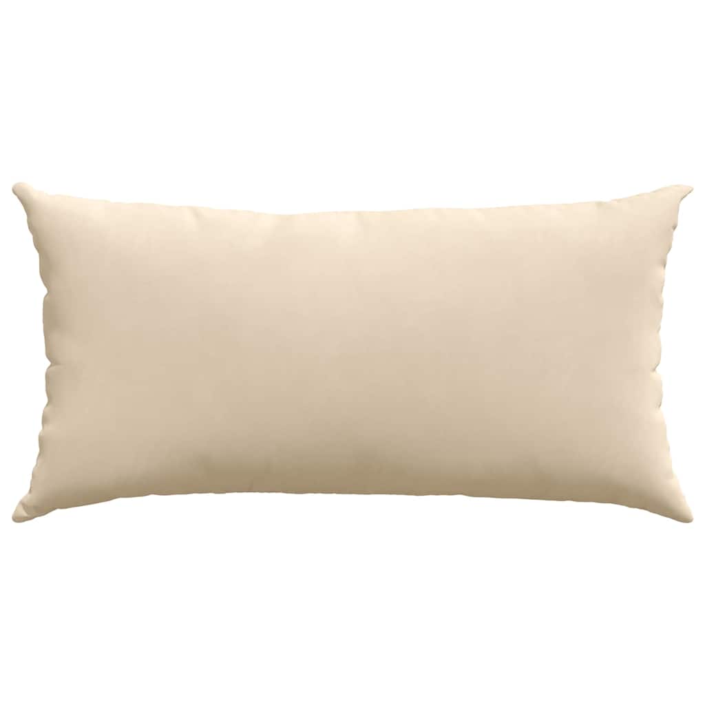 Sofa Pagalvės 2 pcs Kreminė 80 x 40 cm audinys
