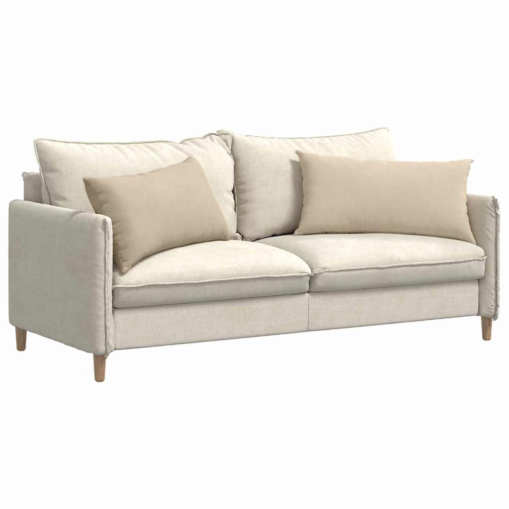 Sofa Pagalvės 2 pcs Kreminė 80 x 40 cm audinys