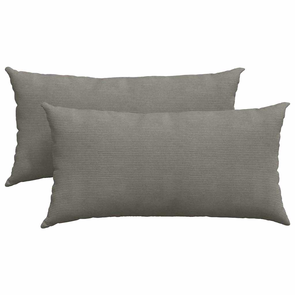 Sofa Pagalvės 2 pcs Šviesiai pilka 80 x 40 cm