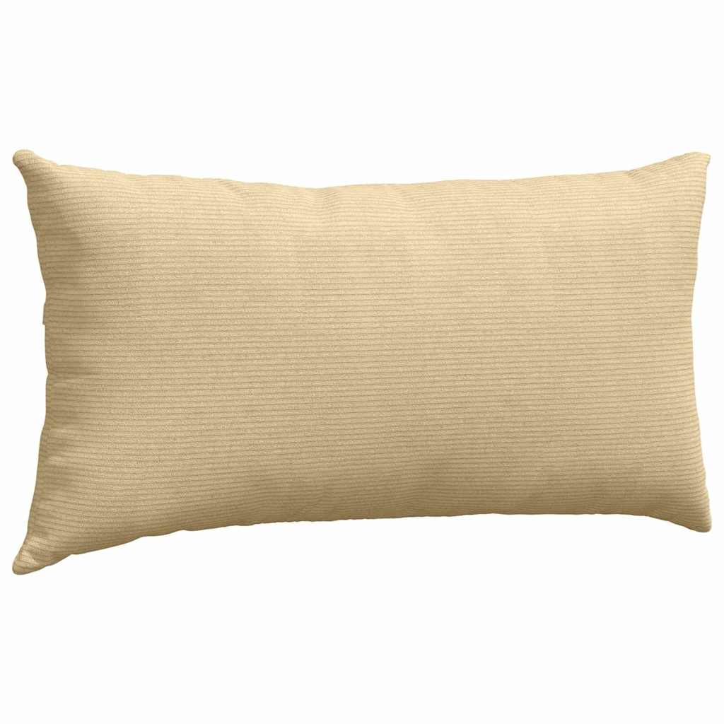 Sofa Pagalvės 2 pcs Pilkai žalia 80 x 40 cm Kordūrinis audinys