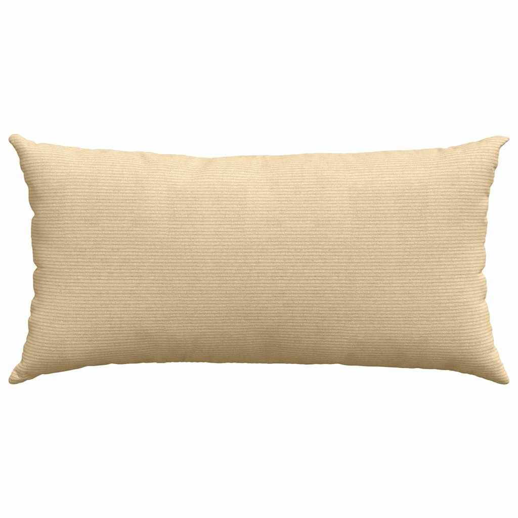 Sofa Pagalvės 2 pcs Pilkai žalia 80 x 40 cm Kordūrinis audinys