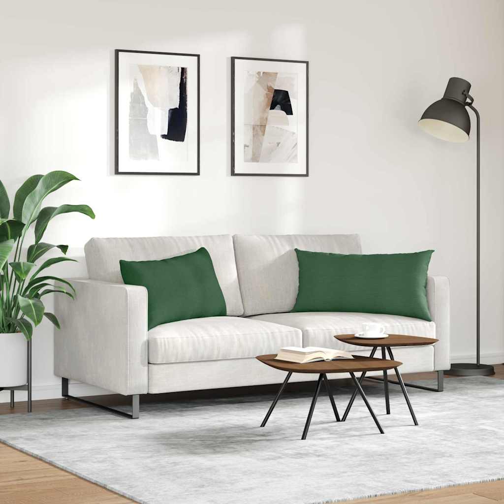 Dīvāna spilveni 2 gab. Tumši zaļi 80 x 40 cm Kordura audums