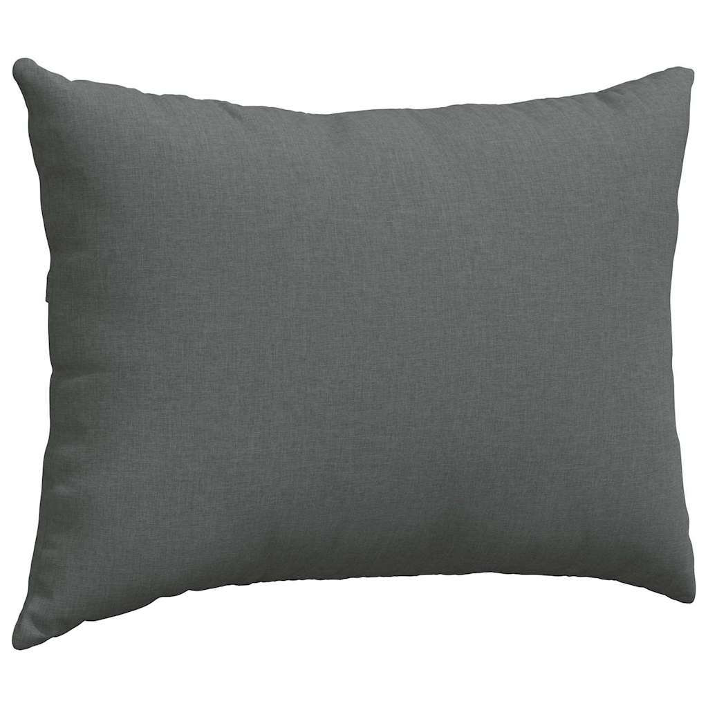 Sofa Pagalvės 2 pcs Tamsiai pilka 70 x 50 cm audinys