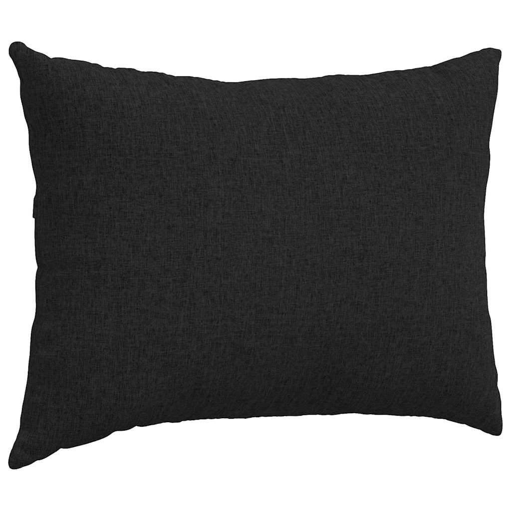 Sofa Pagalvės 2 pcs Juoda 70 x 50 cm audinys