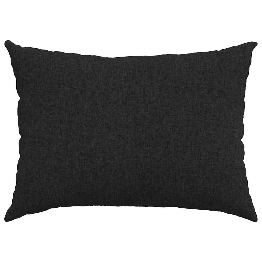 Sofa Pagalvės 2 pcs Juoda 70 x 50 cm audinys