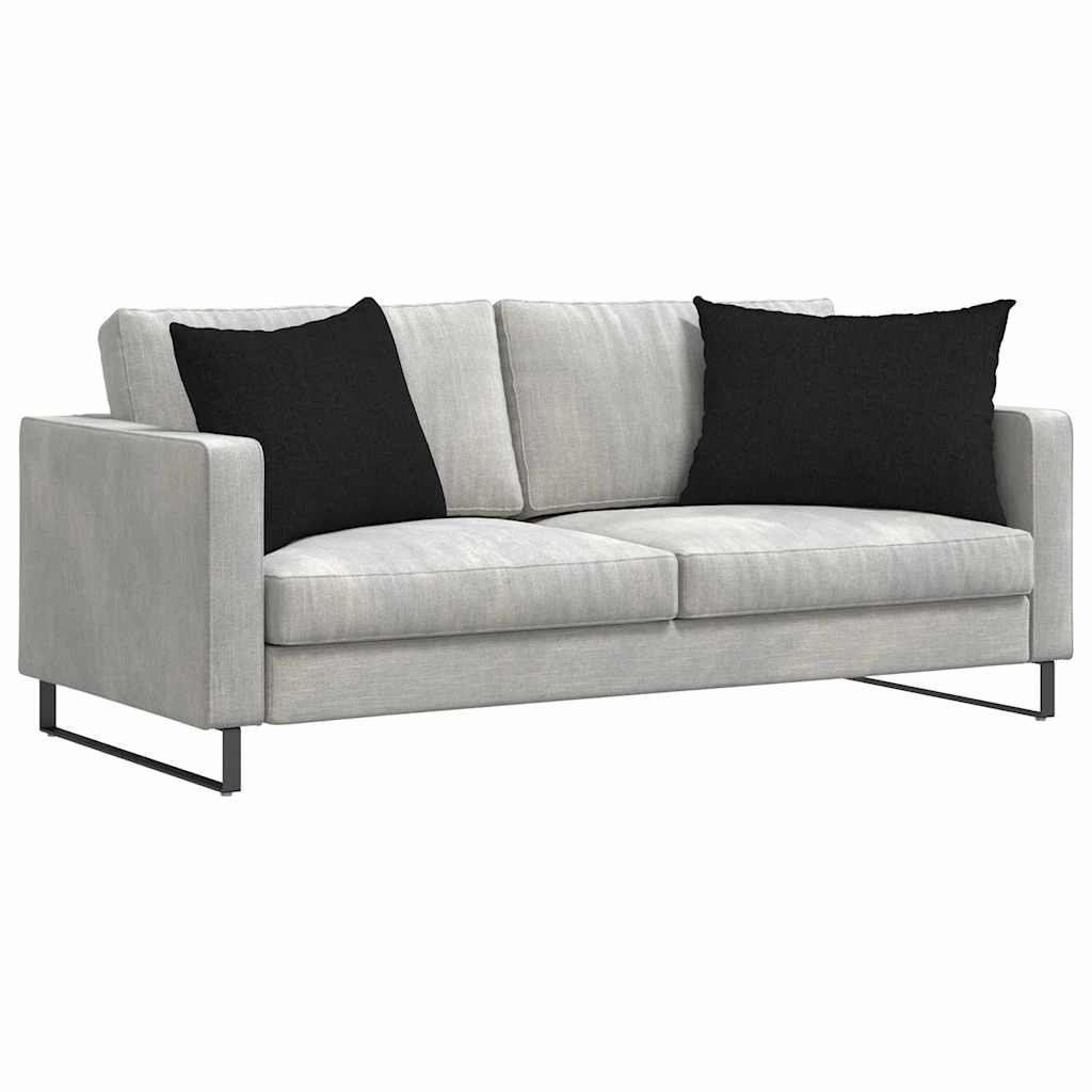 Sofa Pagalvės 2 pcs Juoda 70 x 50 cm audinys