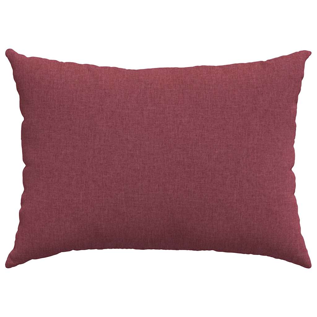 Sofa Pagalvės 2 pcs Vyno raudona 70 x 50 cm audinys
