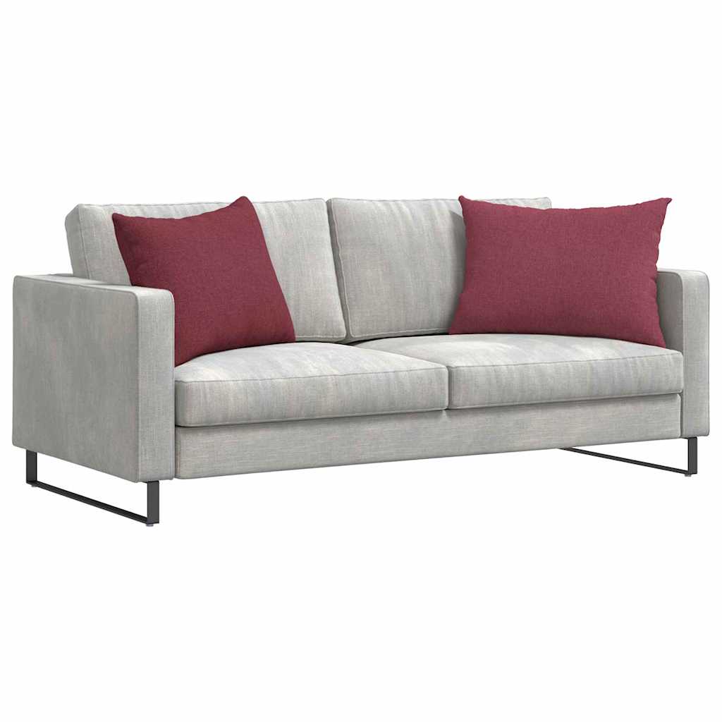 Sofa Pagalvės 2 pcs Vyno raudona 70 x 50 cm audinys