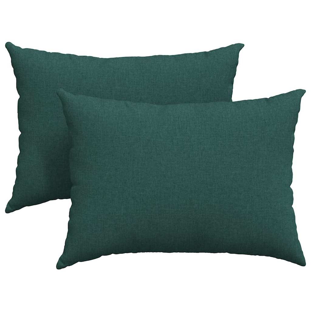 Sofa Pagalvės 2 pcs Tamsiai žalia 70 x 50 cm audinys