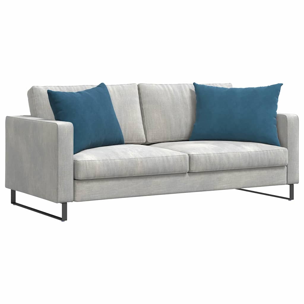 Sofa Cushions 2 pcs Blue 70 x 50 cm Corduroy fabric