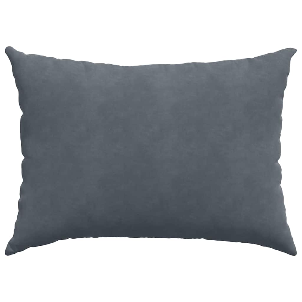 Sofa Cushions 2 pcs Dark Grey 70 x 50 cm Corduroy