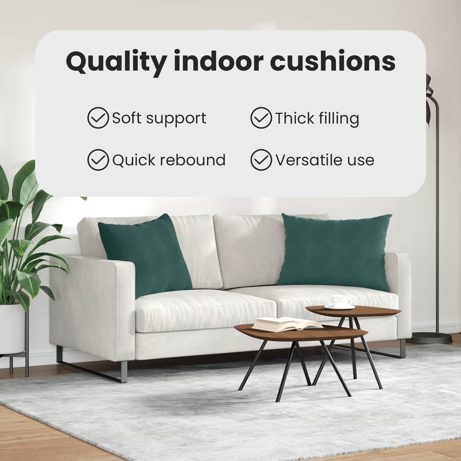 Sofa Pagalvės 2 pcs Tamsiai žalia 70 x 50 cm Kordūrinis audinys