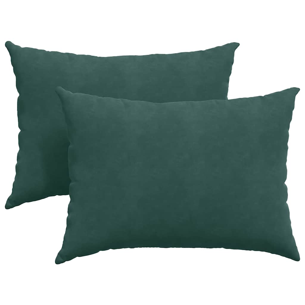 Sofa Pagalvės 2 pcs Tamsiai žalia 70 x 50 cm Kordūrinis audinys