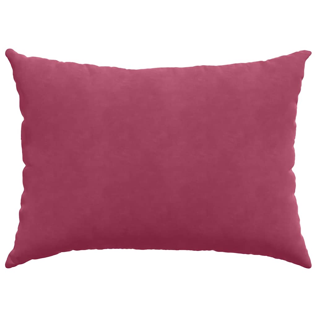 Sofa Pagalvės 2 pcs Vyno raudona 70 x 50 cm Kordūrinis audinys